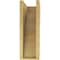 Ekena Millwork 6"W x 12"D x 18"H Classic Crestline Rough Cedar Woodgrain TimberThane Corbel, Primed Tan CORUR06X12X18CRERCPR - alternate 6